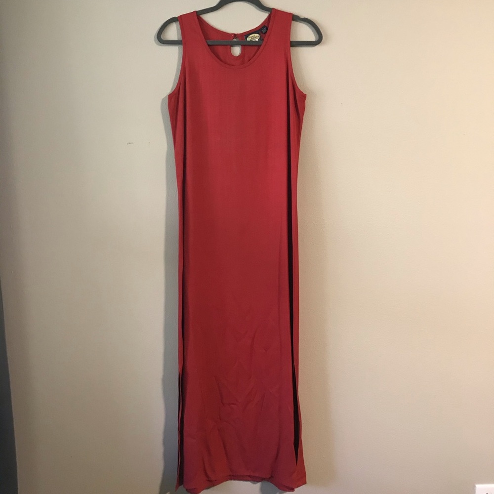 Tommy Bahama Burnt Orange Silk Maxi